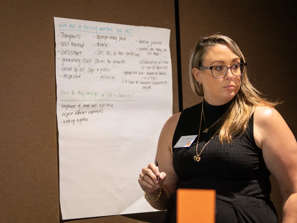 Member at a workshop event